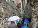 This walkway was cut through solid stone