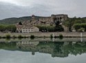 We pass a castle on the river