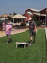 Keith and Dan play corn hole