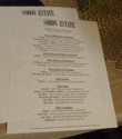 Sobon tasting menu