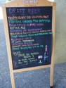 Draft beer menu