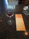 Hovey Vineyards tasting menu