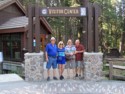 Livingston, Eloise, June, and Pete at the Visitor Center