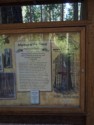 Sign about how the tree was stripped